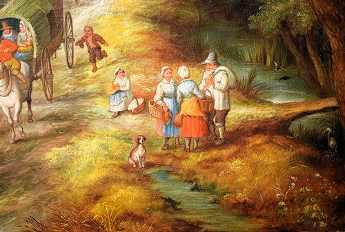 "Fairytale Landscapes with Figures in the Forest"